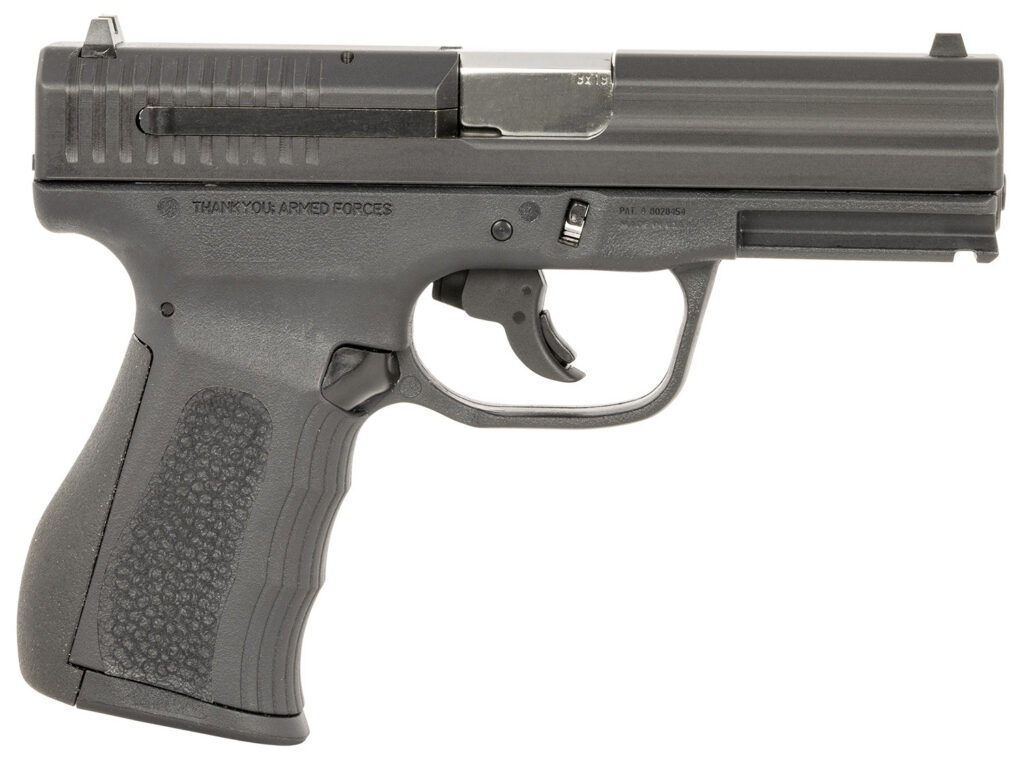 FMK G9C1G2BSSCMS 9C1 G2 *CA/MA Compliant Compact Frame 9mm Luger 10+1 3.87" Black Stainless Steel Barrel, Black Serrated Carbon Steel Slide, Black Polymer Frame w/Picatinny Rail, Black Backstrap Grip