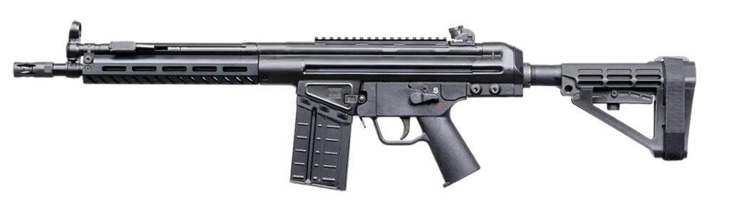PTR K3PBR3080101 K3P BR 7.62x51mm/308 Win 20+1 12.50" Black Threaded Barrel, Black Powdercoat Aluminum Receiver w/Picatinny Rail, M-LOK Handguard, Black Polymer SBA4 Brace, Black Polymer Grip