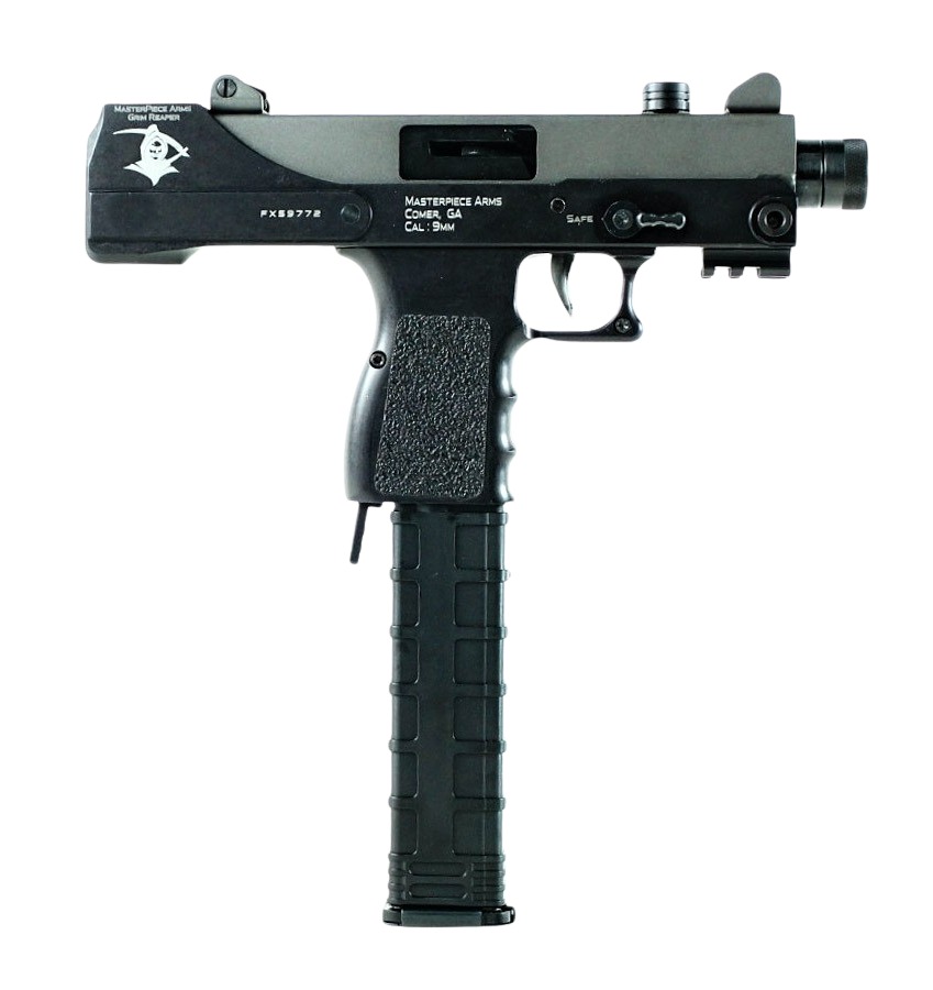 MasterPiece Arms 30TGR Defender Top Cocking 9mm Luger 5.50" 30+1 Black Cerakote