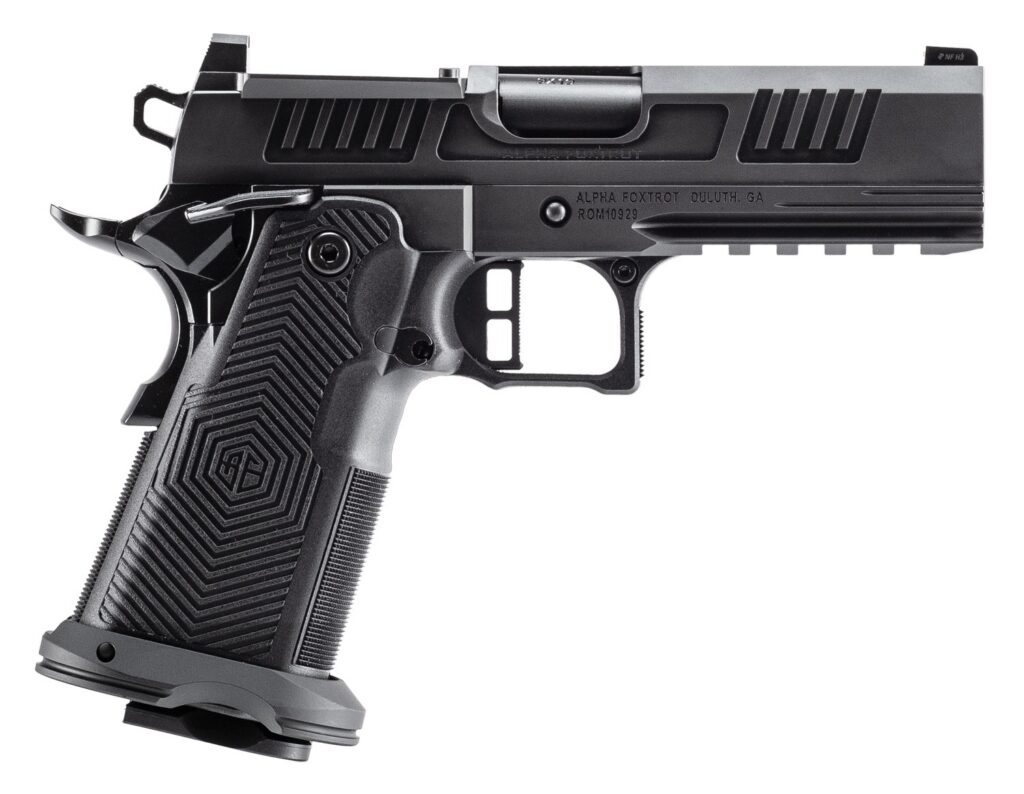 Alpha Foxtrot AA39X2CID-XDBK17 AF1911 Romulus 10mm Auto 18+1 4.25" Black DLC Stainless Steel Bull Barrel, Optic Ready/Serrated Slide & Frame w/Beavertail & Picatinny Rail, RMR/RMSc Footprint