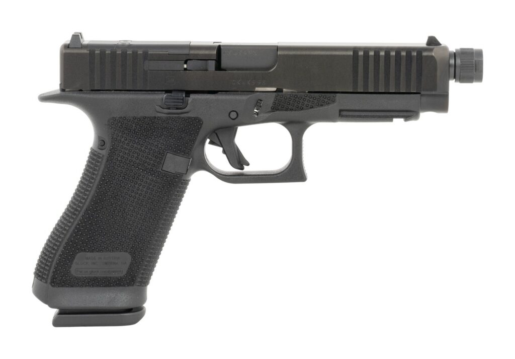 Glock P61750203TB G17 Gen6 Full Size 9mm Luger 15+1 4.49" Threaded Barrel, Steel Optic Ready/Serrated Slide, Polymer Frame w/Accessory Rail, Interchangeable Backstrap Grip, Ambidextrous
