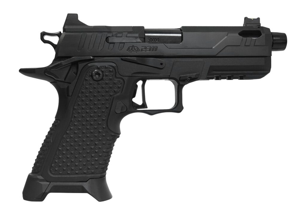 Oa Defense OA2311COMPACTPROELITET 2311 Pro Elite Compact 9mm Luger 21+1 4.25" Black DLC Threaded Barrel, Black Steel Optic Ready/Serrated Slide, Black Aluminum Frame w/Picatinny Rail, Black Aluminum G