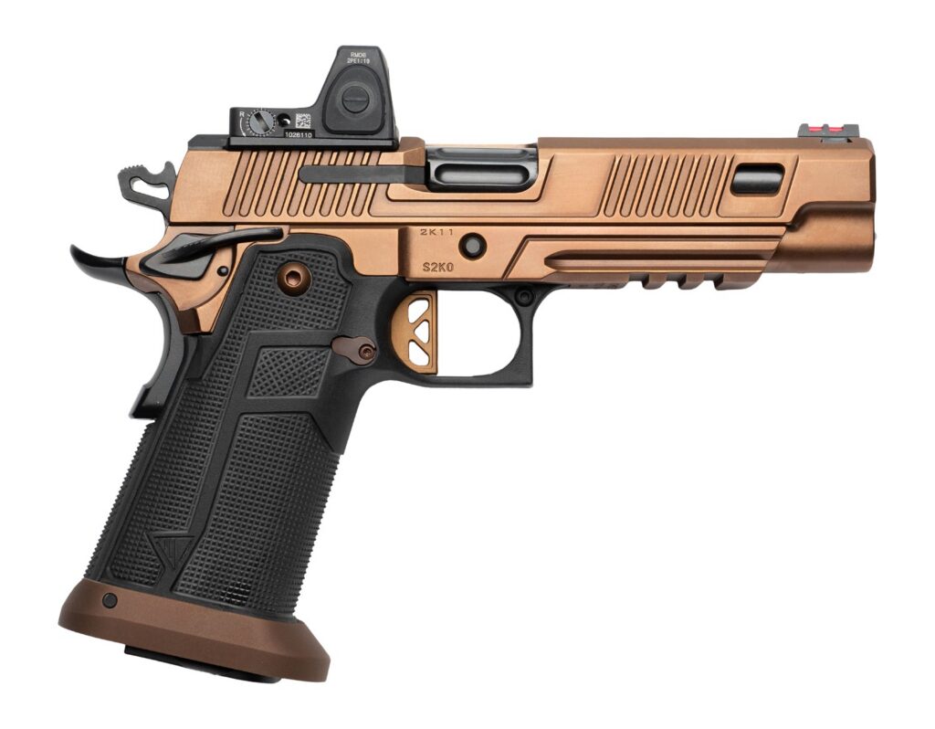 CNC Firearms CNC2K11ROGUERMR Kimber 2K11 Rogue w/Optic Limited Edition 9mm Luger 20+1 5" Custom Copper PVD Stainless Steel Lightening Cut w/Trijicon RMR 3.25 MOA Red Dot Slide, Custom Copper PVD Stain